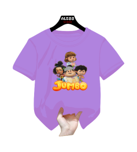 Baju kaos anak-anak gambar JUMBO & TEAM bahan katun size S - XXL(1-10TH) - Atasan anak laki-laki dan perempuan