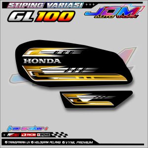 STRIPING VARIASI MOTOR HONDA GL 100 / STICKER LIST VARIASI MOTOR GL 100