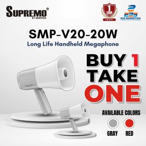 B1 T1 - Supremo Powerful Handheld Megaphone 3.7V 20Watts with Long-life Battery SMP-V20-20W Series