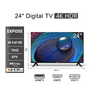 EXPOSE Smart TV 50 inches 4K UHD Flat Screen Smart Android TV 43 inch Bluetooth 5.0 Google TV Digital televisions
