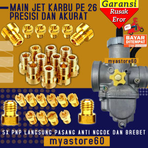 Spuyer Mainjet Main Jet Karburator Karbu Carburator Carbu PE NSR 28 PE28 NSR28 Anti Brebet Dan Nggok PNP Tingal Pasang