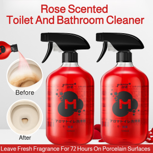 Rose Scented Toilet Bowl Cleaner Multi-Purpose Bathroom Cleaner Tile Remover Powerful Stain Removal Clean Yellow Urine Stains Mold Stains