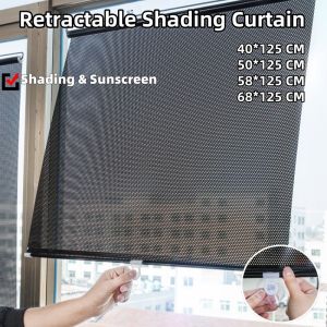 Sunshade Curtain Suction Cup Window Blinds Universal Roller Blind Car Bedroom Kitchen Office Window