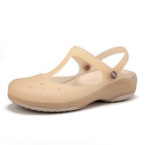 New WomenS Clogs Closed-Toe Nurse Sandals Summer Outdoor Non-Slip Thick-Soled Travel Beach Shoes Soft-Soled Slippers For Women