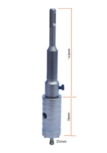 Carbide Cement Concrete Hole saw TCT Holesaw Cement Drill Bit size 35 40 to 150mm with SDS 160 mm Shaft