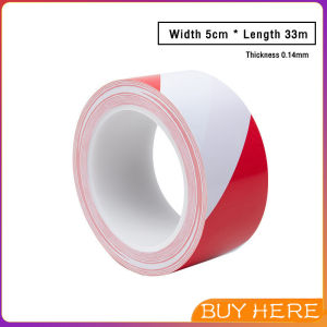 BUY HERE เทปตีเส้นพื้น เทปกันลื่น เทปไวนิล เทปตีเส้น PVC ลอกออกไม่ทิ้งคราบ ขนาดกว้าง2" ยาว33ม