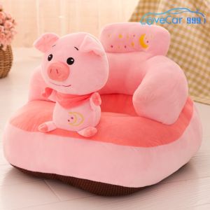 Baby Arm Chair Cover with Cartoon Animal Design Non-slip Infant Seat for Boys and Girls