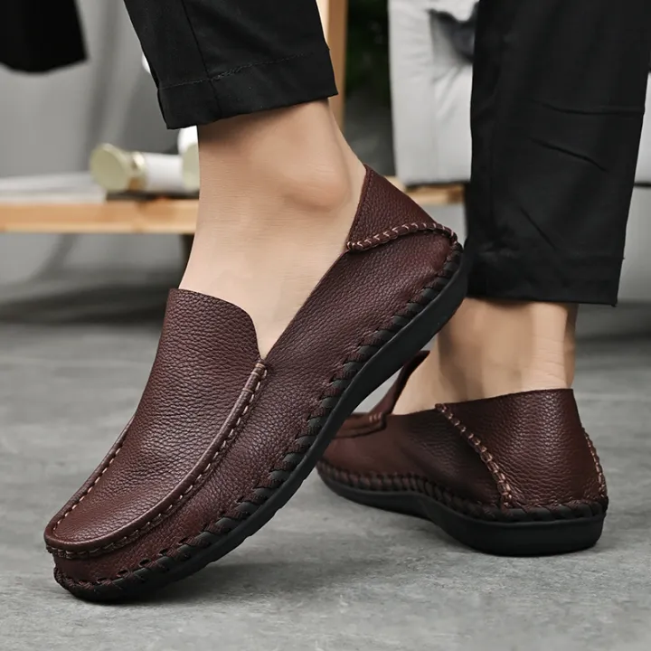 Hush%20Puppies%20Men's%20Shoes%20Leather%20Shoes%20Men%20Slip-Ons%20Loafers%20Plus%20Size%2046%2047%20-%20Image%209