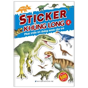 Sticker khủng long: Phát triển trí thông minh cho trẻ 4 (8 trang sticker dán hình)
