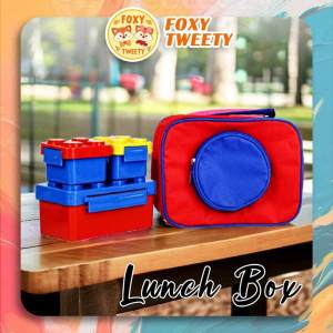 TECHNOPLAST BIG BLOCK LUNCH BOX SET 5 PCS - TEPAK MAKAN SLK019. T1BL1