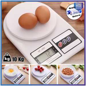 Timbangan Dapur Digital 10KG SF400 Timbangan Kue Gula Bumbu Kitchen Scale Electronic Portable Free Baterai