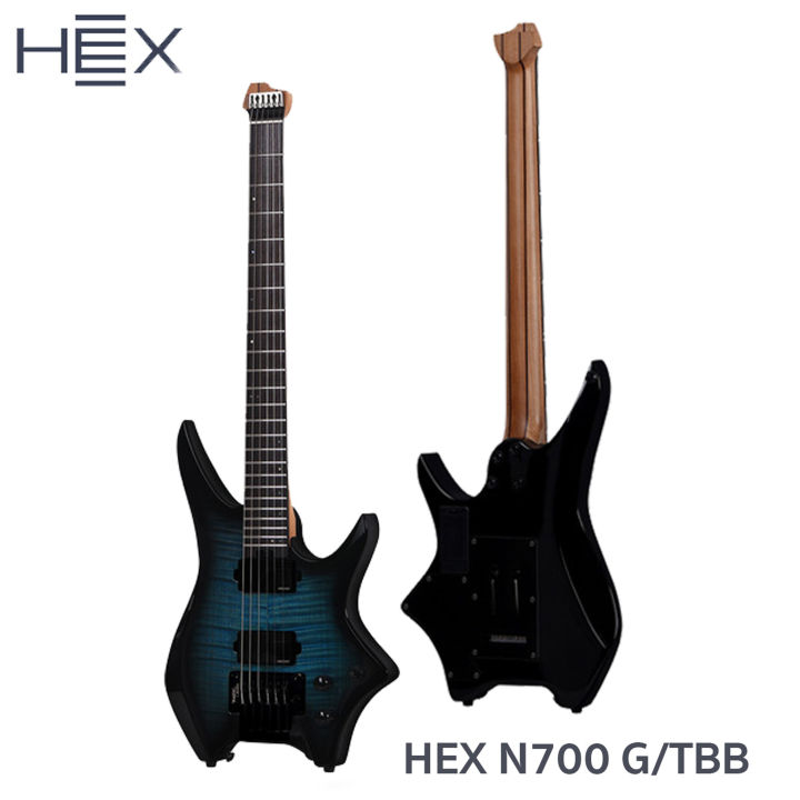 Guitars n700 hex ギター HEX Guitars N700 Transparent Black ヘッド