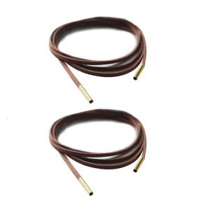 2pcs Long Rope Collar Necklace Suede Rope Bow-Tie Choker Necklace Fashion Neck Tie Clavicle Chain Necklace