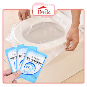 1pcs Disposable Toilet Seat Cover Waterproof Portable Antibacterial Travel Cover Mat Pad Toilet Bowl Cover