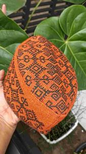 Peci Kopiah Goni Motif Batik Coklat Tinggi 9cm