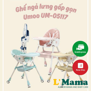 Ghế Ăn Dặm Ngả Lưng Gấp Gọn Có Bánh Xe Umoo UM-05117 Bản Nâng Cấp 2022 Siêu Tiện Lợi Cho Bé Bảo hành 12 Tháng Chính Hãng