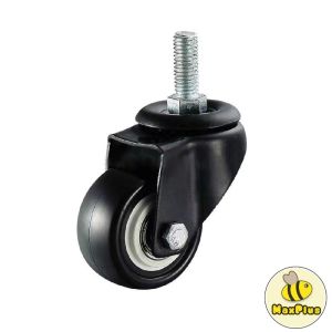 MaxPlus PVC Wheel Swivel Caster Wheel 1.5" Brake Wheel Trolley Silent Wheels