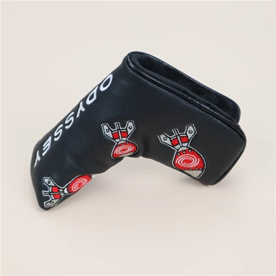 BigTeeth Housse de protection pour putter de golf Odyssey Backstryke à tige centrale (blanc