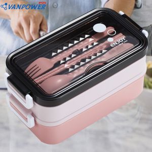 Hộp Đựng Cơm Trưa Bento hộp lưu trữ thực phẩm kim loại Hộp Đựng Đồ Ăn Trưa ăn trưa khoang container cho trẻ em nhân viên văn phòng