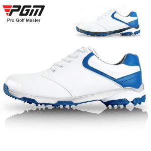 รองเท้ากอล์ฟผู้ชายPGMสําหรับผู้ชายและผู้ชายกันน้ํารองเท้าสะดวกสบายและระบายอากาศสําหรับกีฬารองเท้าผ้าใบกีฬาสําหรับกีฬากอล์ฟ