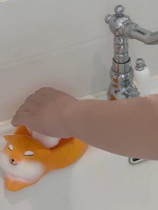 Thanh Lịch Con Chó nhựa thông xà phòng Khay Phòng Tắm chó Shiba Inu Tiết Kiệm Không Gian Thiết Kế Nhanh Chóng Làm Khô Lưu Trữ Khay