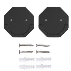 YANGS Adhesive 2PCS Home Hotel Loading 25 Pounds with Screws Wall Mounted Curtain Rod Holder Bathroom Accessory Shower Rod Rack Curtain Pole Holder