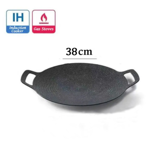Innerwell Korean Grill Pan Non-stick grill pan Indoor Outdoor BBQ Grill Pan for Gas Stove for Induction Stove for Ceramic Cooker
