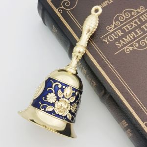 PATTYUIO Crisp Bells Christmas Hand Bells Santa Claus Attracts Children Multi-Purpose Hand Cranked Bells Home New Year Metal Hand Call Bell Christmas Tree Ornaments
