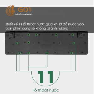 Bàn phím giả cơ DEIOG DY-807S có dây gõ êm thiết kế hiện đại bền bỉ