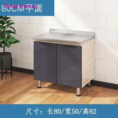 Storage Household With Gas Stove Sink Cupboards Stainless Steel Kitchen Wash Simple One Cabinet Home Economy Cupboard