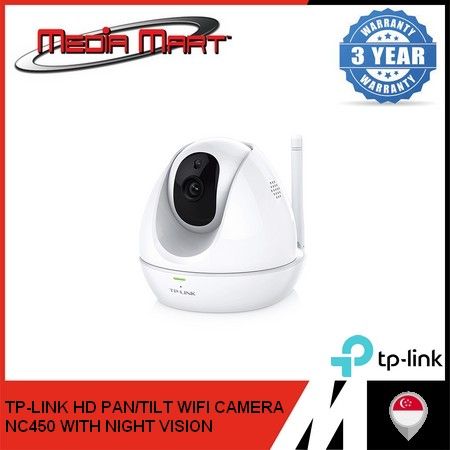 TP-LINK HD PAN/TILT WIFI CAMERA NC450 WITH NIGHT VISION Lazada