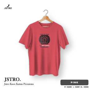 Jstro Kaos Pendek Motif | Pink New Yorker
