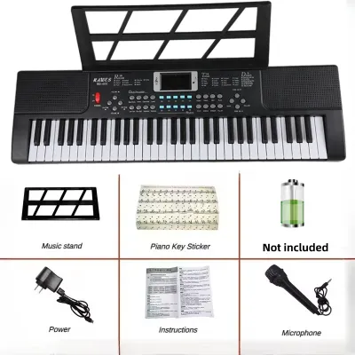 61-Key Digital Electric Adult Piano Keyboard Portable Electronic Keyboard for Beginners Piano for children BD612