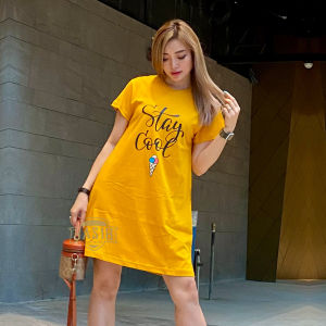 BAS18 CLOTHING - Daster Kaos Wanita Jumbo Kekinian Lucu