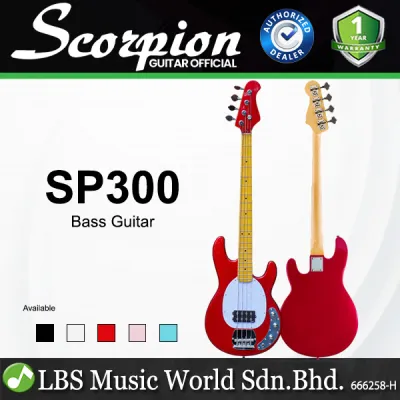 Scorpion SP300 Deluxe Series 4 Strings Rosewood FB Glossy Electric Bass Guitar