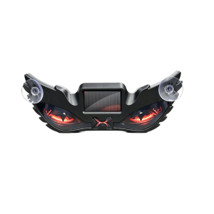 MING1996 Blinking Moving Eyes Solar Demon Eye Light Suction Cup Mount Suction Cup  Installation Vehicle Signal Lights Cool Design Flashing Anti-Rear-End Light Car Roof Decoration