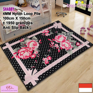 Tren-D-rugs Karpet alas lantai permadani bunga anak anak kids bulu kamar tidur ruang tamu anti slip murah 100 cm  x 150 cm - NMs