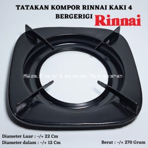Tatakan Kompor Rinnai Kaki 4 Bergerigi