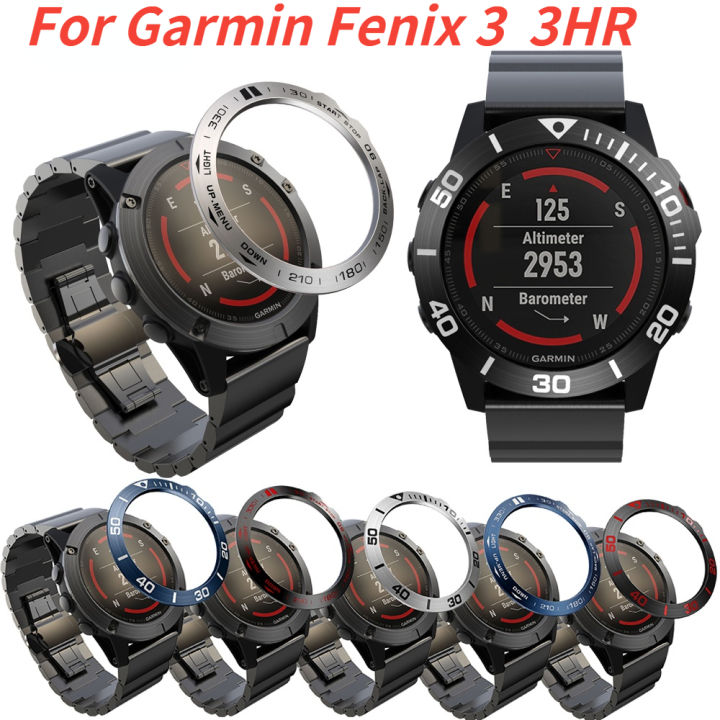 For Garmin Fenix Fenix3 HR Watch Bezel Ring Adhesive Cover
