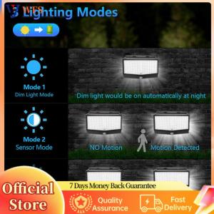 【Flagship】 468 Solar Power Waterproof Light Outdoor Motion Sensor Wall Mounted Street Lamp Super Bright Motion Sensor Wall Lamp