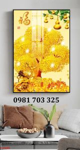 Tranh gạch tài lộc trang trí nhà