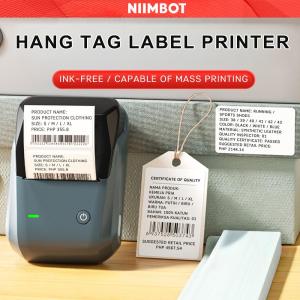 NIIMBOT B1 Inkless Label Printer Direct Thermal 203dpi 20-50mm/s Print Speed Bluetooth & USB Connectivity Portable Medical & Food Label Maker 1500mAh Battery 132.2 x 91.2 x 61.6mm