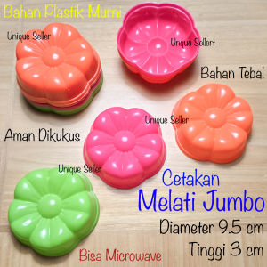 [Isi 6] Cetakan Kue Sakura Jumbo Plastik 9.4 cm / Cetakan Puding Sakura Besar / Cetakan Bento Sakura / Cetakan Agar Jelly BL Product / Cetakan Pudding Jelly Sakura
