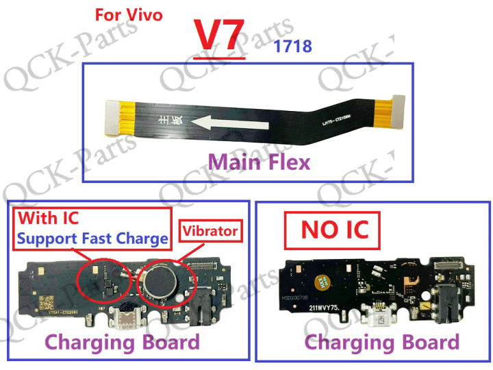 Charging Port Vivo V7 Plus Motherboard Price Main Motherboard Flex