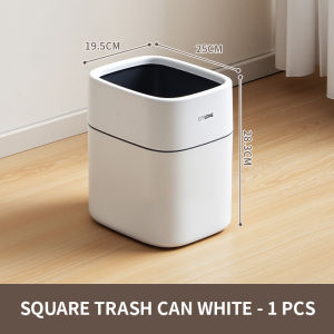 Citylife 11L Modern Trash Bin Premium Sturdy Open Top Dustbin for Kitchen Bathroom Bedroom Office