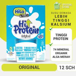 HiLo Platinum Original 360g (12 Sachet) - Susu Dewasa Anti Pegal Lebih Tinggi Kalsium Protein Paling Lengkap