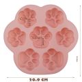 7 Cat Paw Silicone Mold Cake Mold Dog Paw Glue Candle Gypsum White Jelly Jelly Bowl Cake Silicone Mold Resin Mold. 