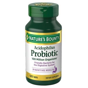 Natures Bounty Acidophilus Probiotic - Suplemen Probiotik Harian Mendukung Kesehatan Pencernaan