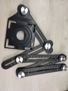 ASTEEL Penggaris Sudut Keramik Lipat 6 Siku Anti Karat Multifungsi Alumunium Alloy Best Quality