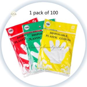 fuyi 100pcs thick durable disposable transparent gloves for household convenience hygiene gloves